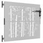 Preview: Gartentor 85x100 cm Cortenstahl Bambus-Design