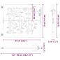 Preview: Gartentor 85x100 cm Cortenstahl Bambus-Design
