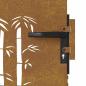 Preview: Gartentor 85x100 cm Cortenstahl Bambus-Design