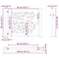 Preview: Gartentor 105x105 cm Cortenstahl Bambus-Design