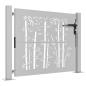 Preview: Gartentor 105x105 cm Cortenstahl Bambus-Design