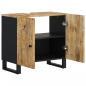 Preview: Waschbeckenunterschrank Massivholz Mango und Holzwerkstoff