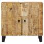 Preview: Waschbeckenunterschrank Massivholz Mango und Holzwerkstoff
