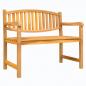 Preview: ARDEBO.de - Gartenbank 114x59x87 cm Massivholz Teak