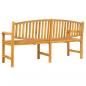 Preview: Gartenbank 179,5x60x90 cm Massivholz Teak
