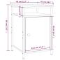 Preview: Nachttisch Sonoma-Eiche 40x42x60 cm Holzwerkstoff
