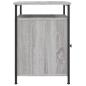 Preview: Nachttisch Grau Sonoma 40x42x60 cm Holzwerkstoff