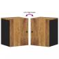 Preview: Bad-Wandschrank 38x33x48 cm Massivholz Mango