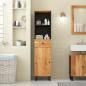 Preview: ARDEBO.de - Badschrank 38x33x160 cm Massivholz Akazie