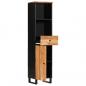Preview: Badschrank 38x33x160 cm Massivholz Akazie