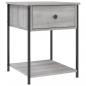 Preview: ARDEBO.de - Nachttisch Grau Sonoma 44x45x58 cm Holzwerkstoff