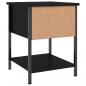 Preview: Nachttisch Schwarz 34x35,5x45 cm Holzwerkstoff