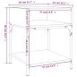 Preview: Nachttisch Sonoma-Eiche 40x41x50 cm Holzwerkstoff