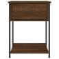Preview: Nachttisch Braun Eichen-Optik 44x45x58 cm Holzwerkstoff