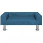 Preview: Hundebett Blau 70x45x26,5 cm Samt