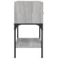Preview: Nachttisch Grau Sonoma-Eiche 40,5x31x60 cm Holzwerkstoff