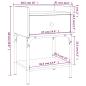 Preview: Nachttisch Grau Sonoma-Eiche 40,5x31x60 cm Holzwerkstoff