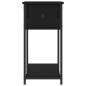 Preview: Nachttisch Schwarz 30x60x60 cm Holzwerkstoff