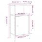 Preview: Nachttisch Grau Sonoma-Eiche 41x31x80 cm Holzwerkstoff
