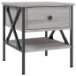 Preview: Nachttisch Grau Sonoma-Eiche 40x42x45 cm Holzwerkstoff