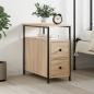 Preview: ARDEBO.de - Nachttisch Sonoma-Eiche 30x60x60 cm Holzwerkstoff