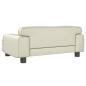 Preview: Hundebett Creme 70x45x30 cm Kunstleder