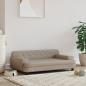 Preview: ARDEBO.de - Hundebett Cappuccino-Braun 90x53x30 cm Kunstleder