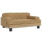 Preview: Hundebett Braun 70x45x30 cm Samt