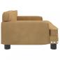 Preview: Hundebett Braun 70x45x30 cm Samt