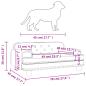 Preview: Hundebett Braun 70x45x30 cm Samt