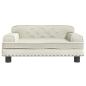 Preview: Hundebett Creme 70x45x30 cm Samt