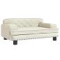 Preview: Hundebett Creme 70x45x30 cm Samt