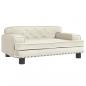 Preview: Hundebett Creme 70x45x30 cm Samt