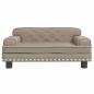 Preview: Hundebett Cappuccino-Braun 70x45x30 cm Kunstleder