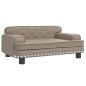 Preview: Hundebett Cappuccino-Braun 70x45x30 cm Kunstleder