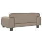 Preview: Hundebett Cappuccino-Braun 70x45x30 cm Kunstleder