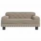 Preview: Hundebett Cappuccino-Braun 70x45x30 cm Kunstleder
