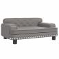 Preview: Hundebett Grau 70x45x30 cm Kunstleder