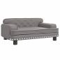 Preview: Hundebett Grau 70x45x30 cm Kunstleder