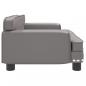 Preview: Hundebett Grau 70x45x30 cm Kunstleder