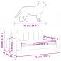Preview: Hundebett Creme 70x45x30 cm Kunstleder