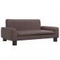 Preview: Hundebett Braun 70x45x30 cm Kunstleder