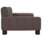 Preview: Hundebett Braun 70x45x30 cm Kunstleder