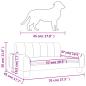 Preview: Hundebett Grau 70x45x30 cm Kunstleder