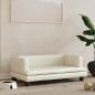Preview: ARDEBO.de - Hundebett Creme 80x45x30 cm Kunstleder