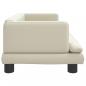 Preview: Hundebett Creme 80x45x30 cm Kunstleder