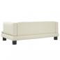 Preview: Hundebett Creme 80x45x30 cm Kunstleder
