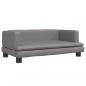 Preview: Hundebett Grau 80x45x30 cm Kunstleder