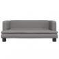 Preview: Hundebett Grau 80x45x30 cm Kunstleder