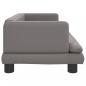 Preview: Hundebett Grau 80x45x30 cm Kunstleder
